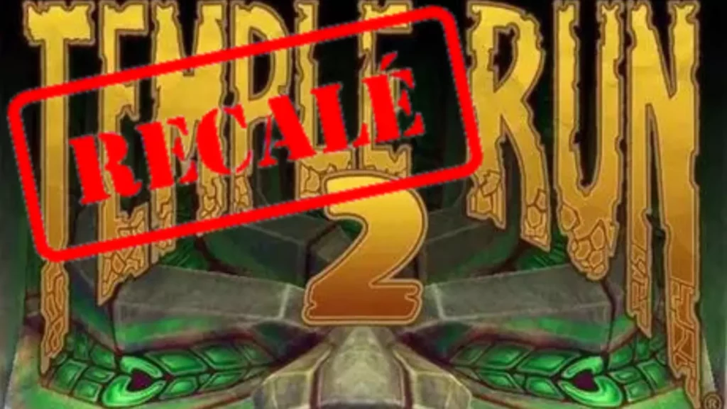 Affiche de Temple Run 2, inclus dans les jeux gratuits à ne pas télécharger.